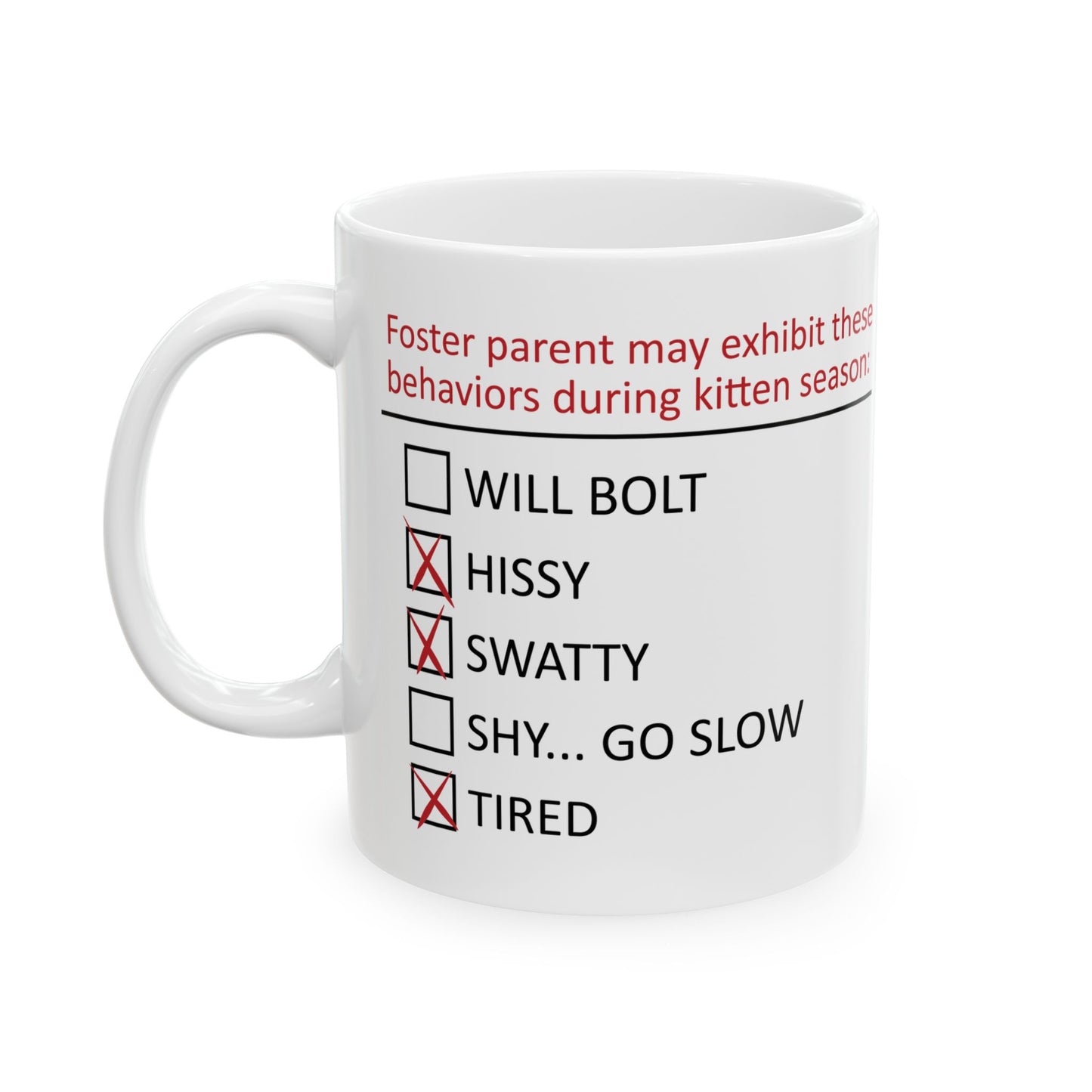 Foster Parent Behavior Warning Mug