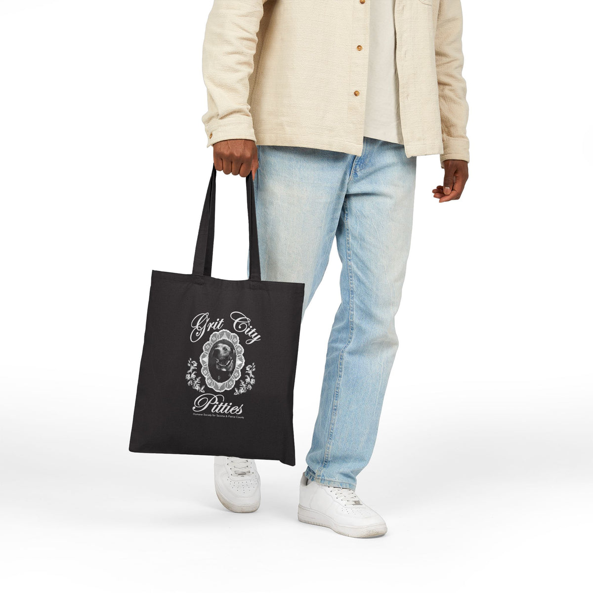 Grit City Pitties Canvas Tote Bag