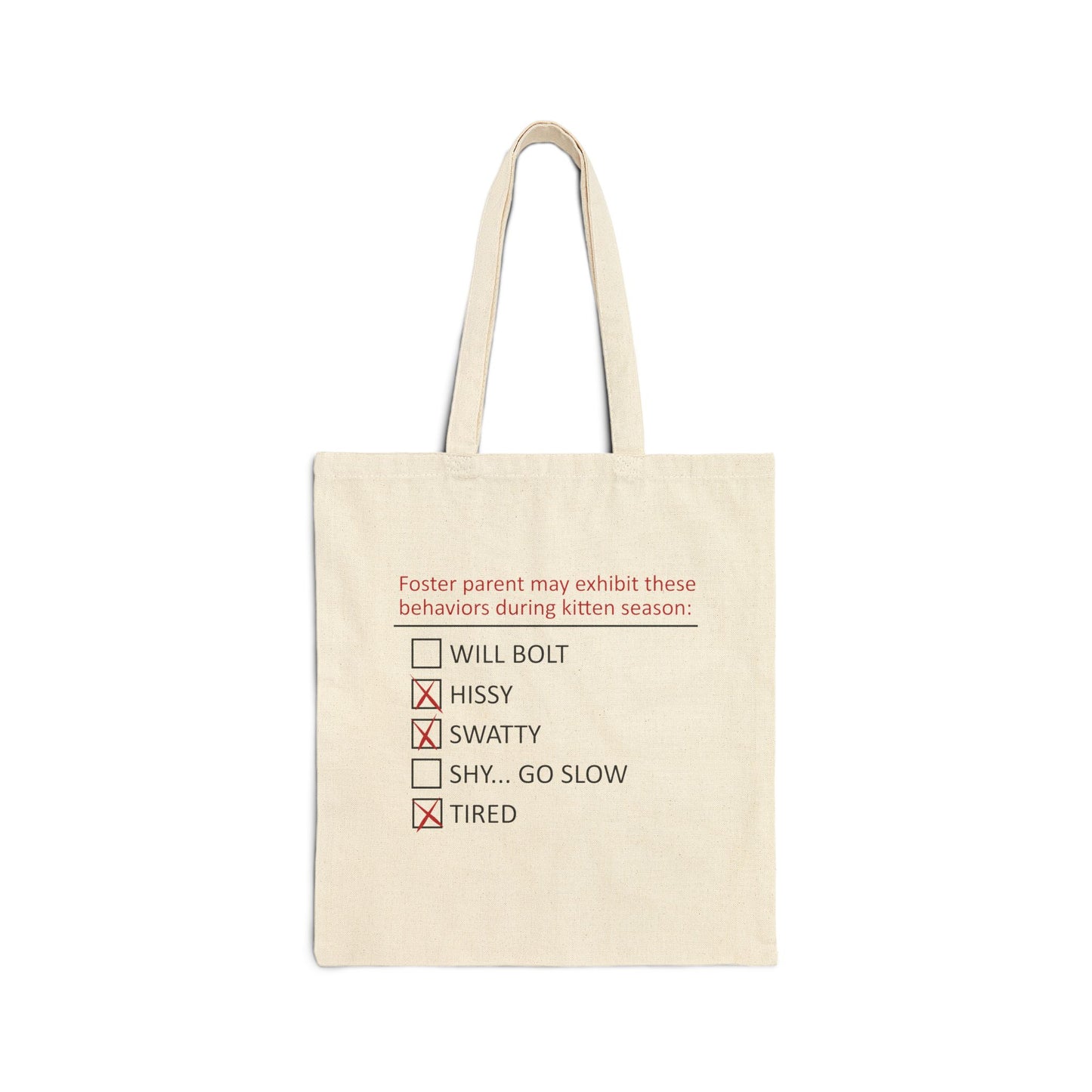 Foster Parent Behavior Warning Tote Bag