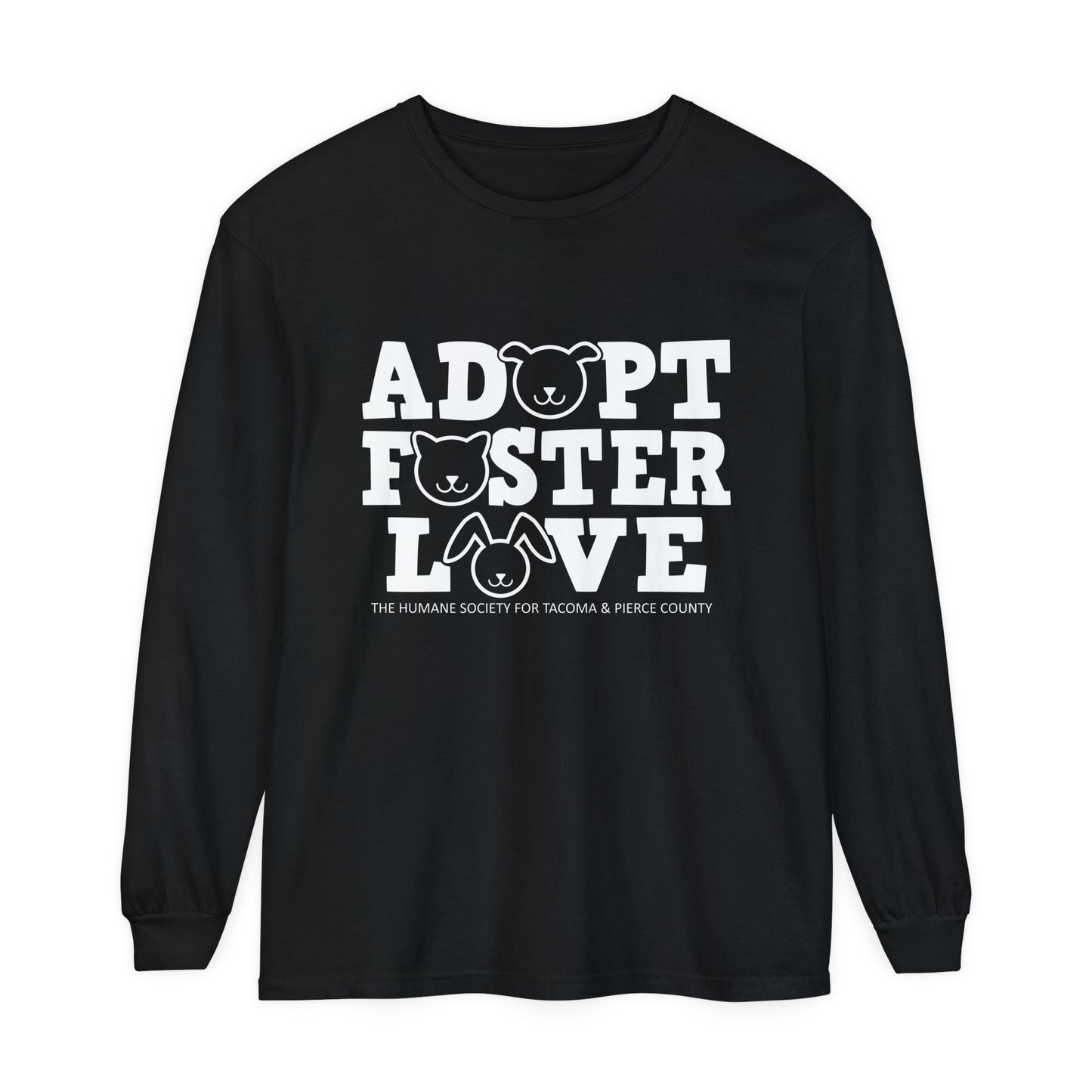 Adopt, Foster, Love - Comfort Colors Long Sleeve