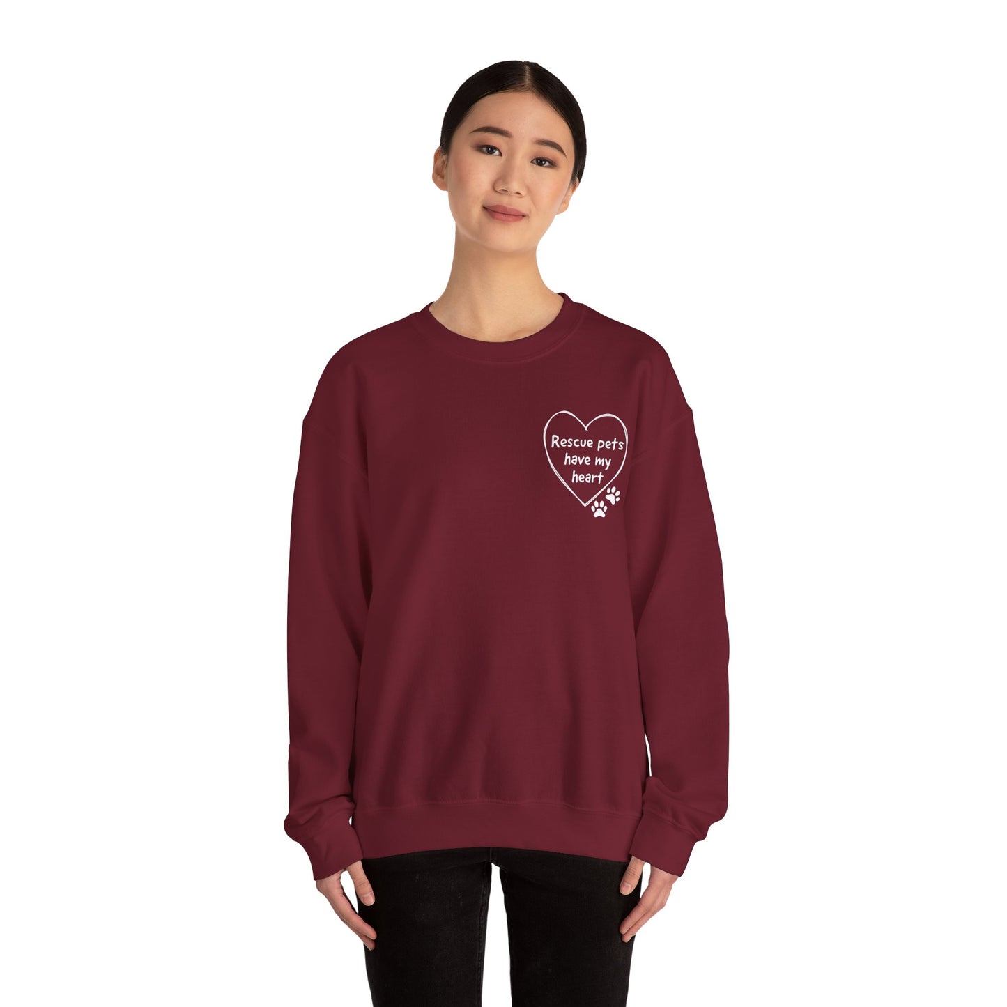 Rescue Pets Have My Heart Crewneck Sweatshirt