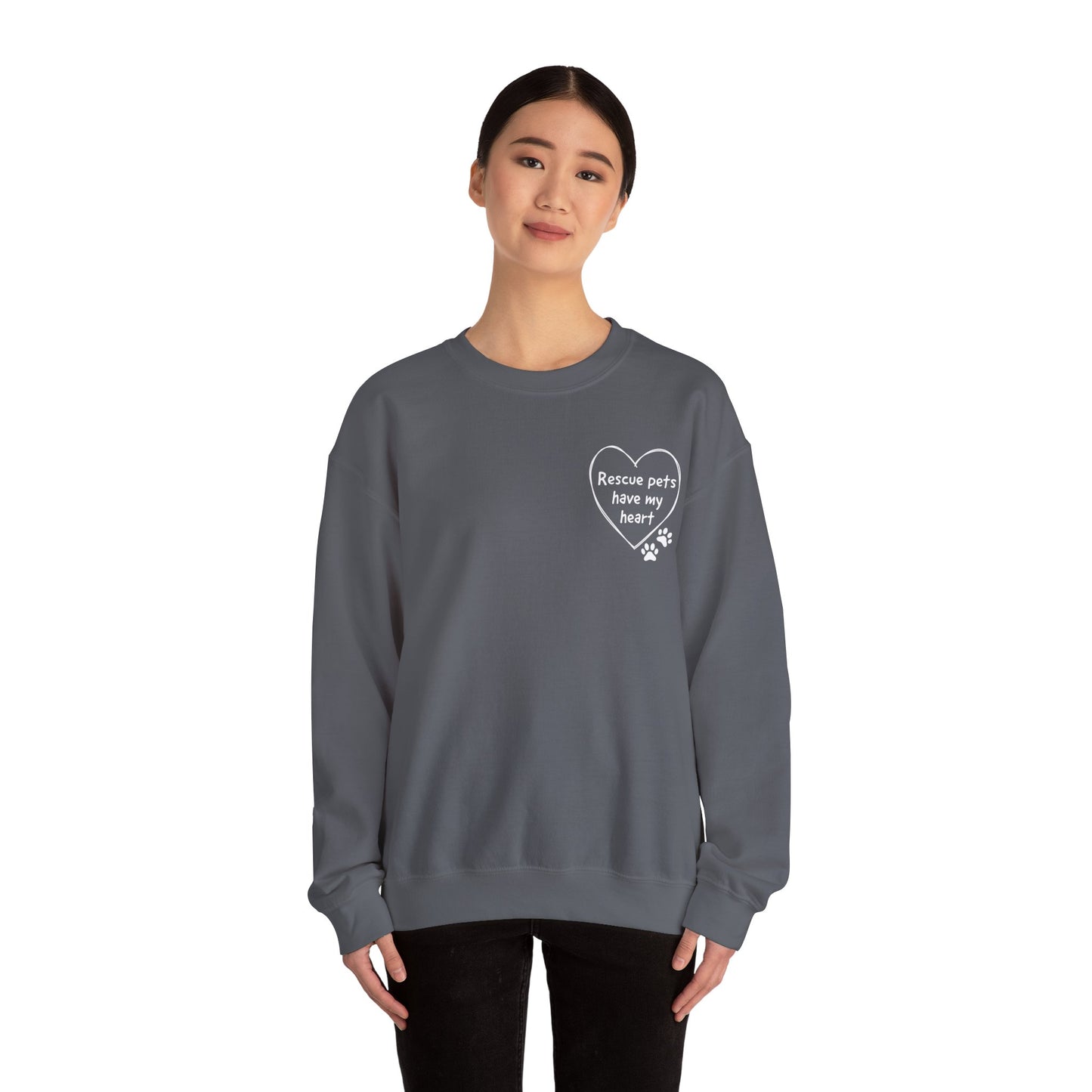 Rescue Pets Have My Heart Crewneck Sweatshirt