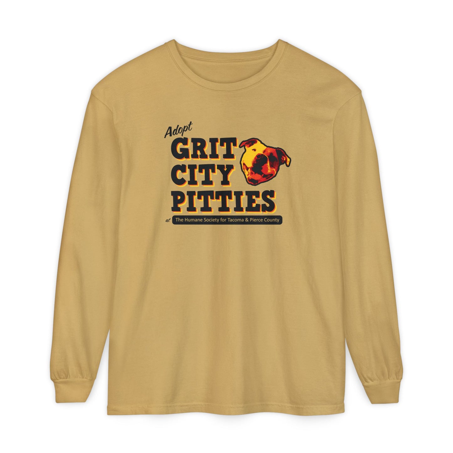 Throwback Grit City Pitties Long Sleeve T-Shirt