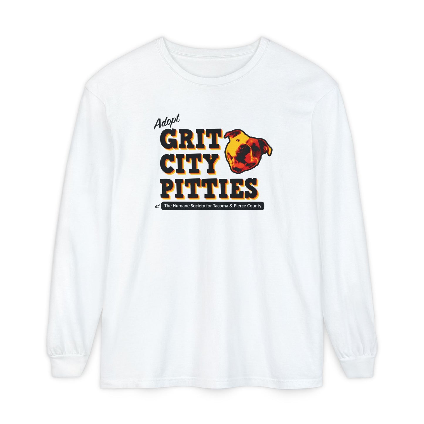 Throwback Grit City Pitties Long Sleeve T-Shirt