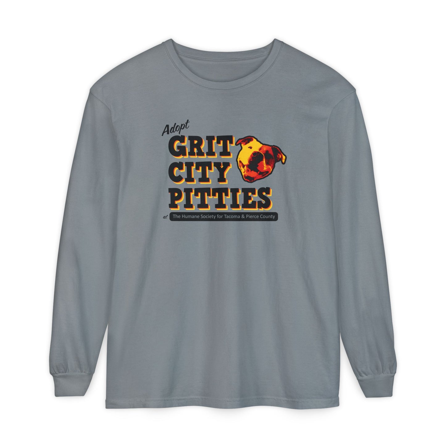 Throwback Grit City Pitties Long Sleeve T-Shirt