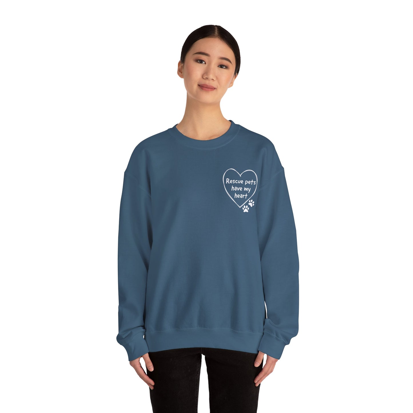 Rescue Pets Have My Heart Crewneck Sweatshirt