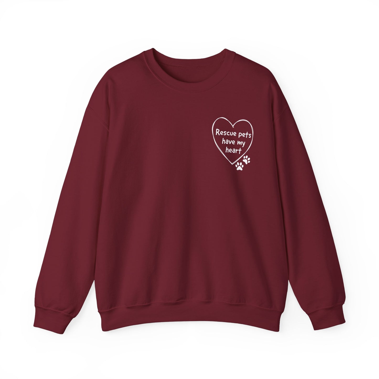 Rescue Pets Have My Heart Crewneck Sweatshirt