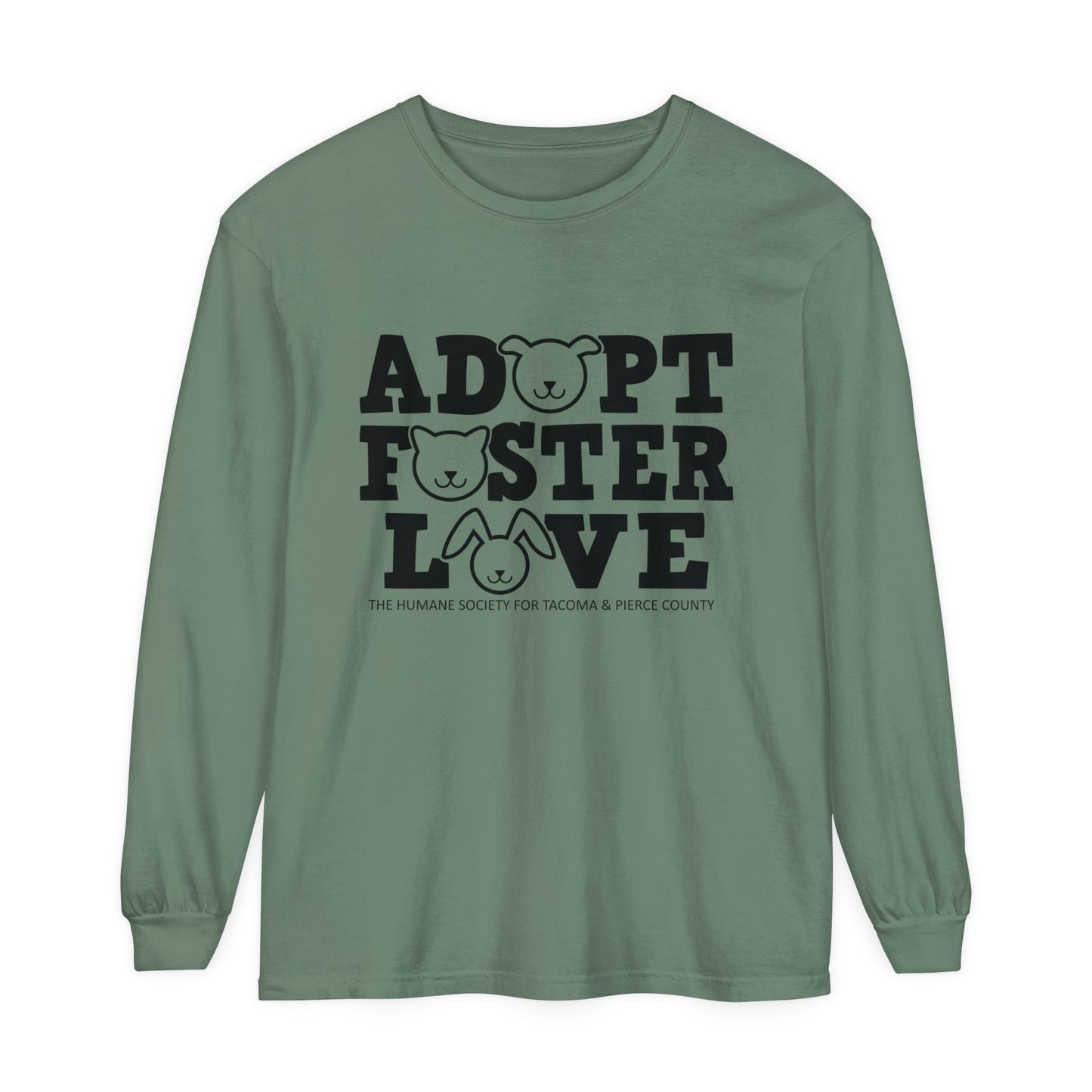 Adopt, Foster, Love - Comfort Colors Long Sleeve