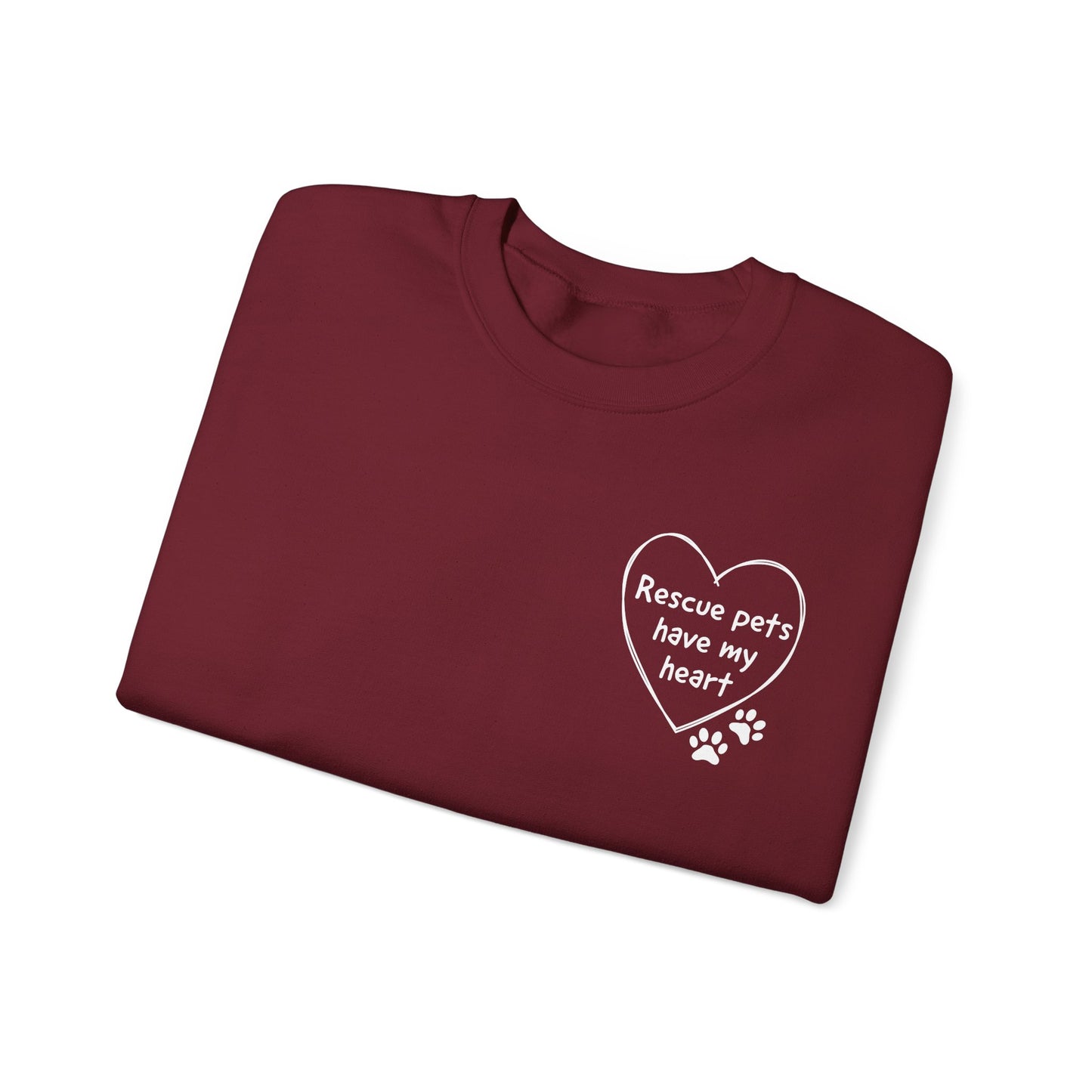 Rescue Pets Have My Heart Crewneck Sweatshirt