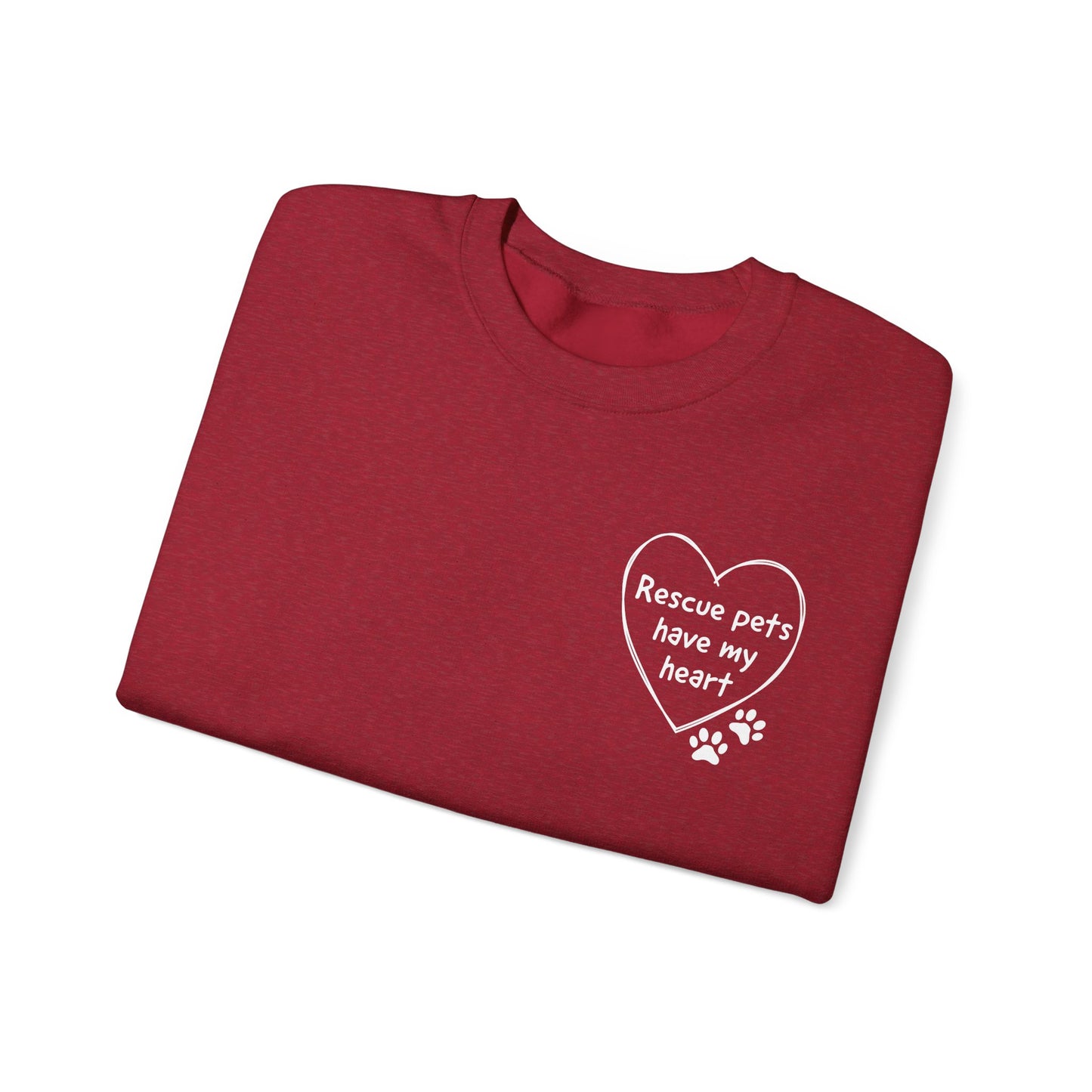 Rescue Pets Have My Heart Crewneck Sweatshirt