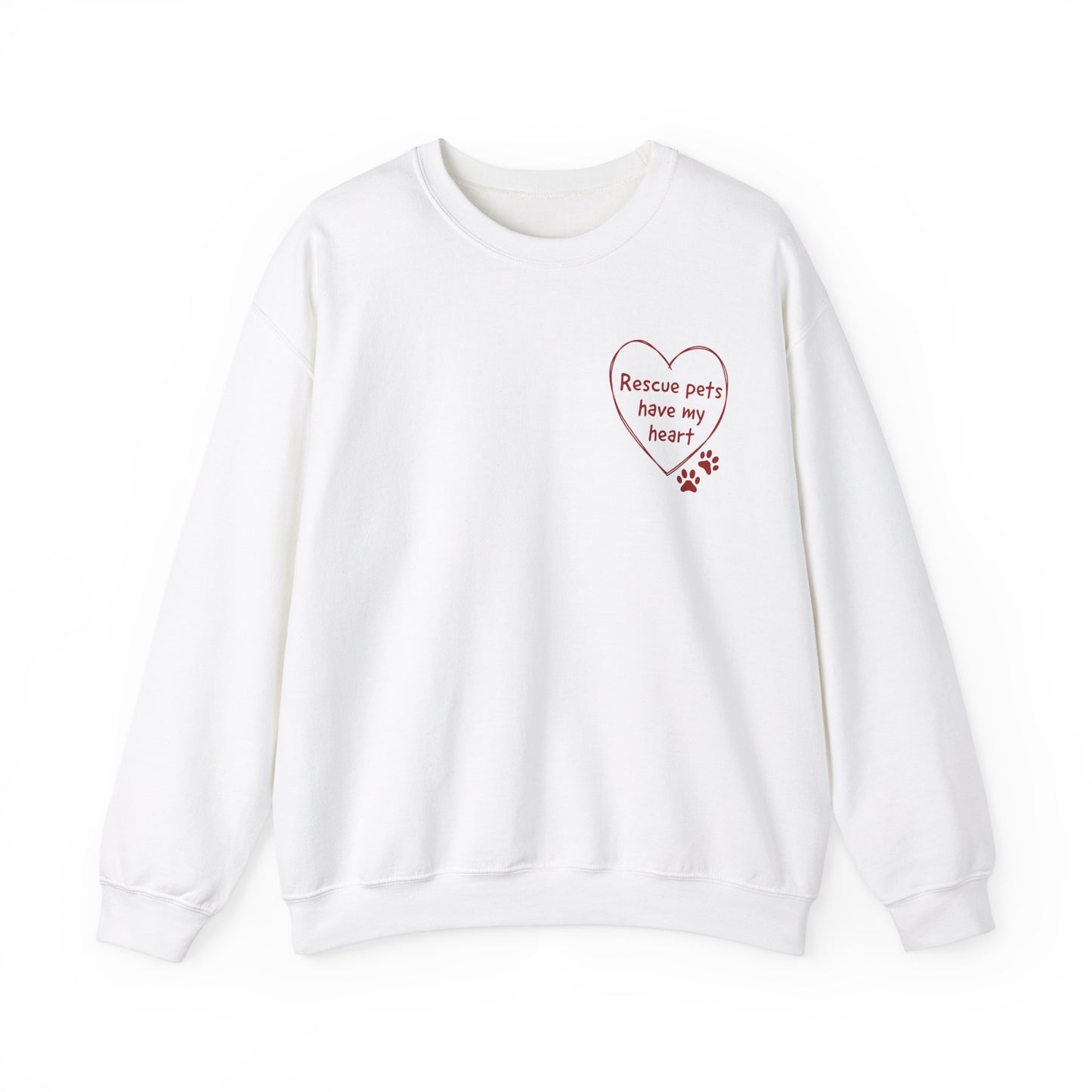 Rescue Pets Have My Heart Crewneck Sweatshirt