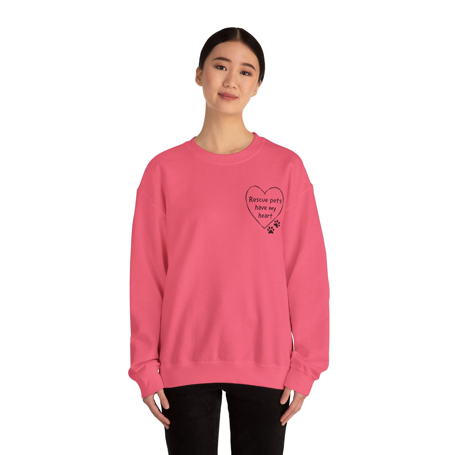 Rescue Pets Have My Heart Crewneck Sweatshirt