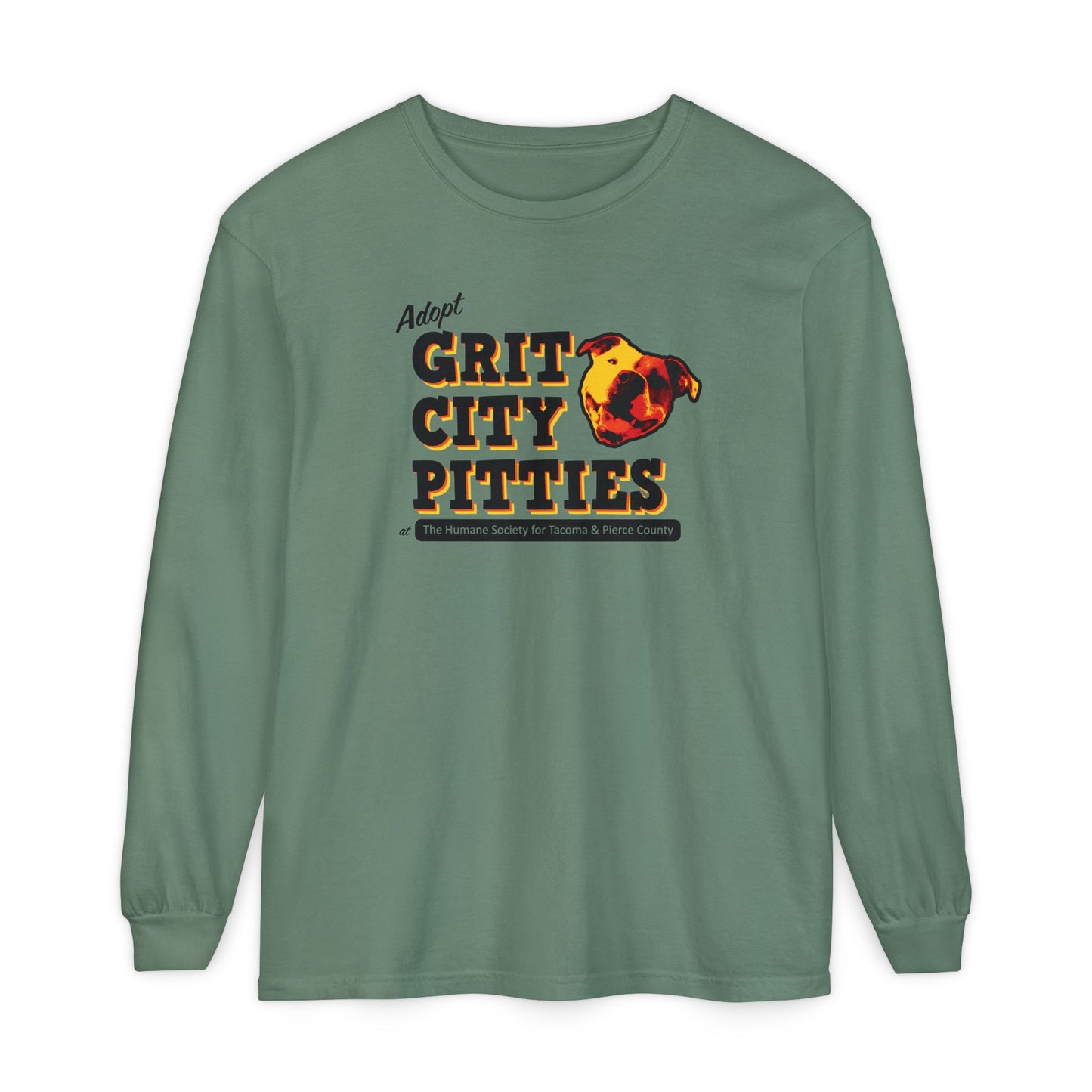Throwback Grit City Pitties Long Sleeve T-Shirt