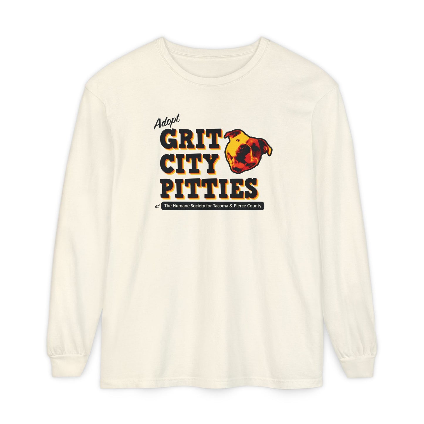 Throwback Grit City Pitties Long Sleeve T-Shirt