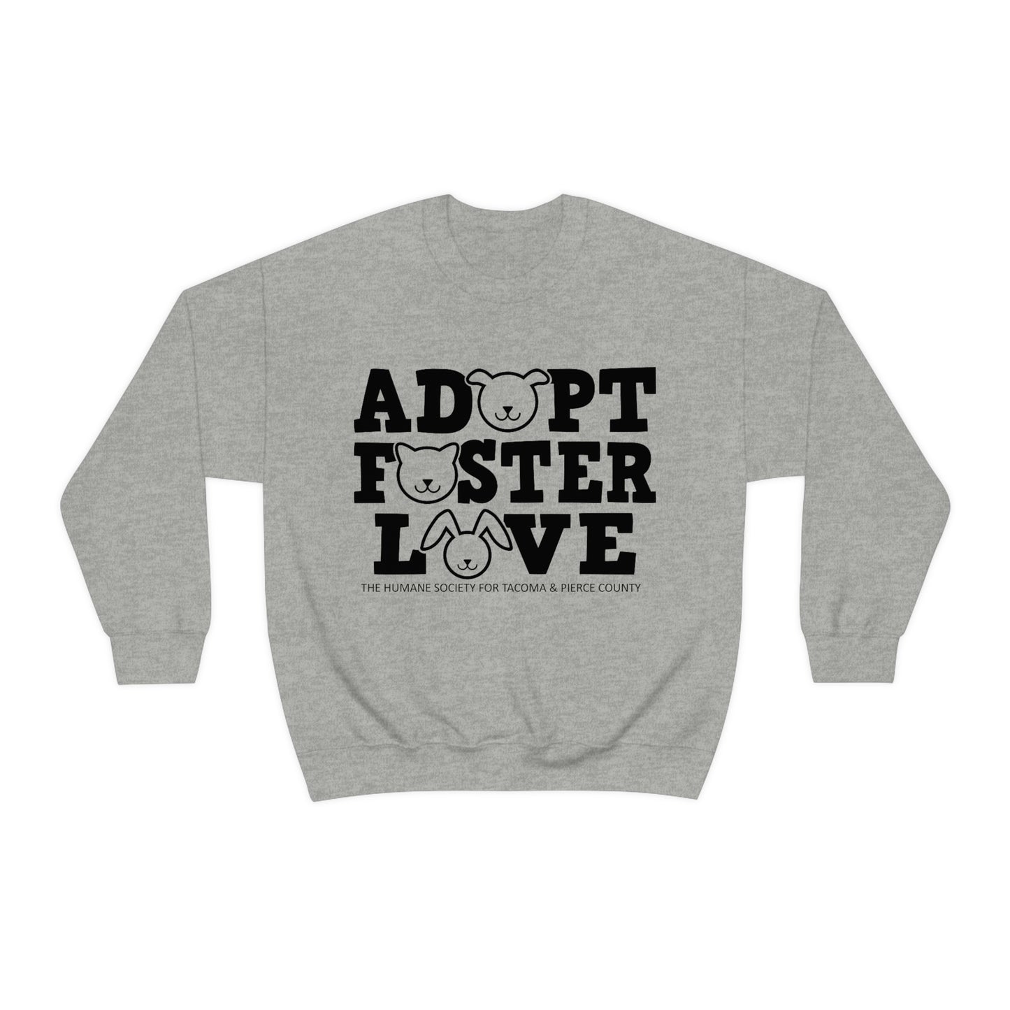 Adopt, Foster, Love Crewneck Sweatshirt