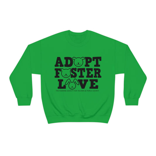 Adopt, Foster, Love Crewneck Sweatshirt