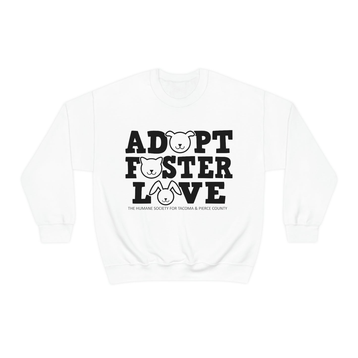 Adopt, Foster, Love Crewneck Sweatshirt