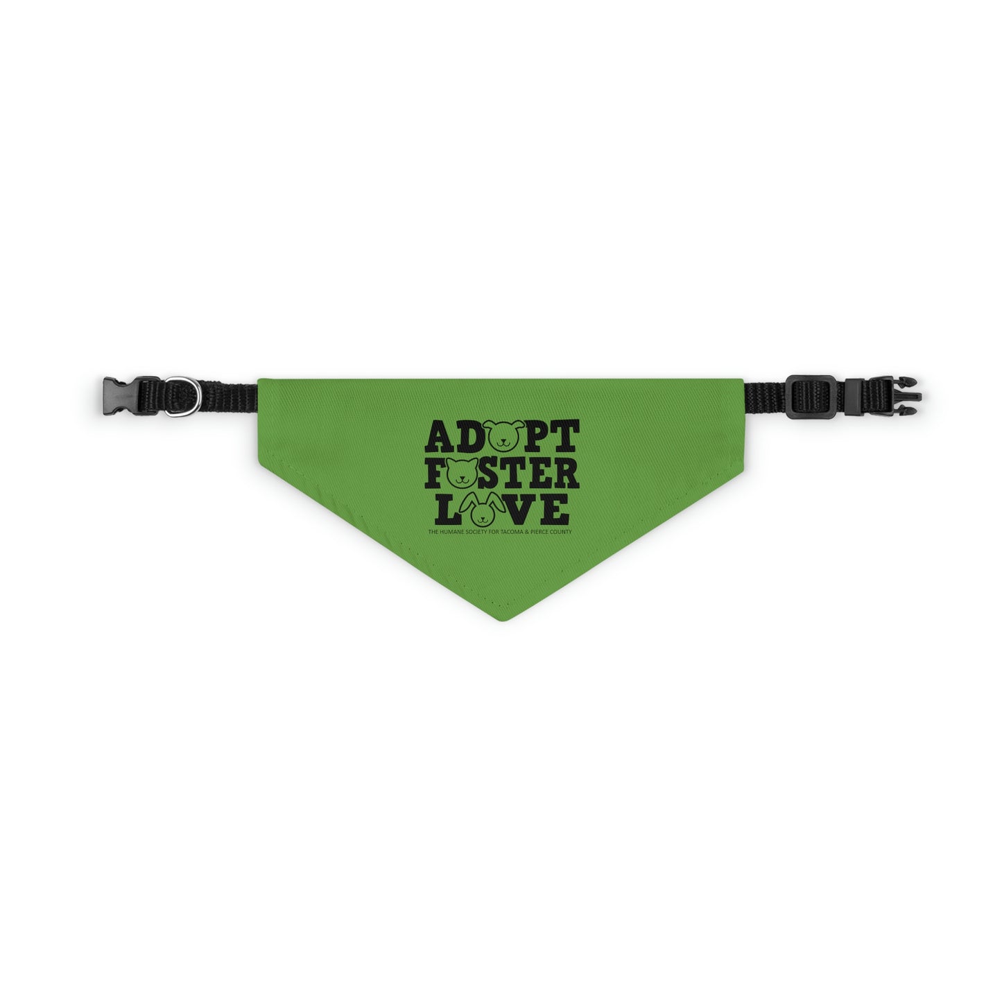 Adopt, Foster, Love Pet Bandana Collar