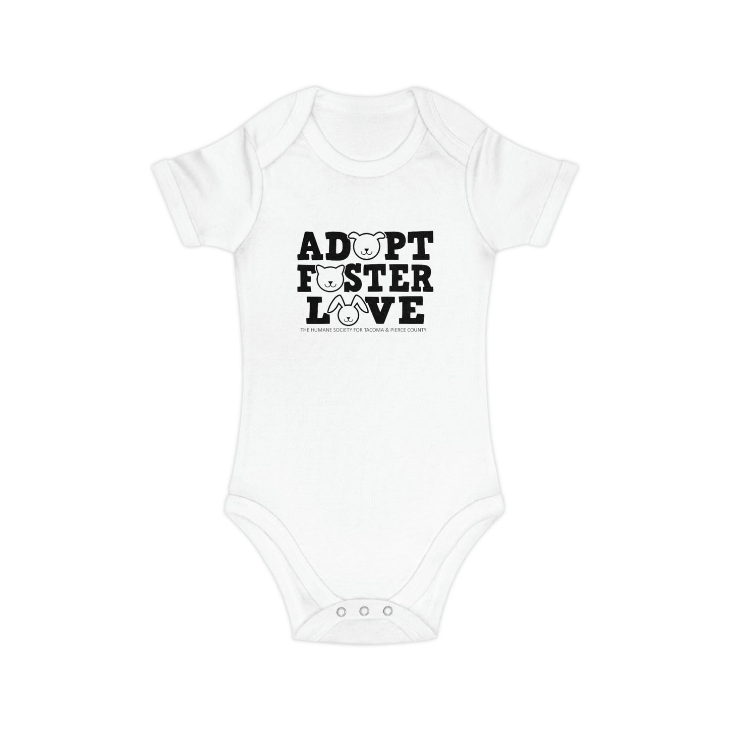 Adopt, Foster, Love Baby Bodysuit