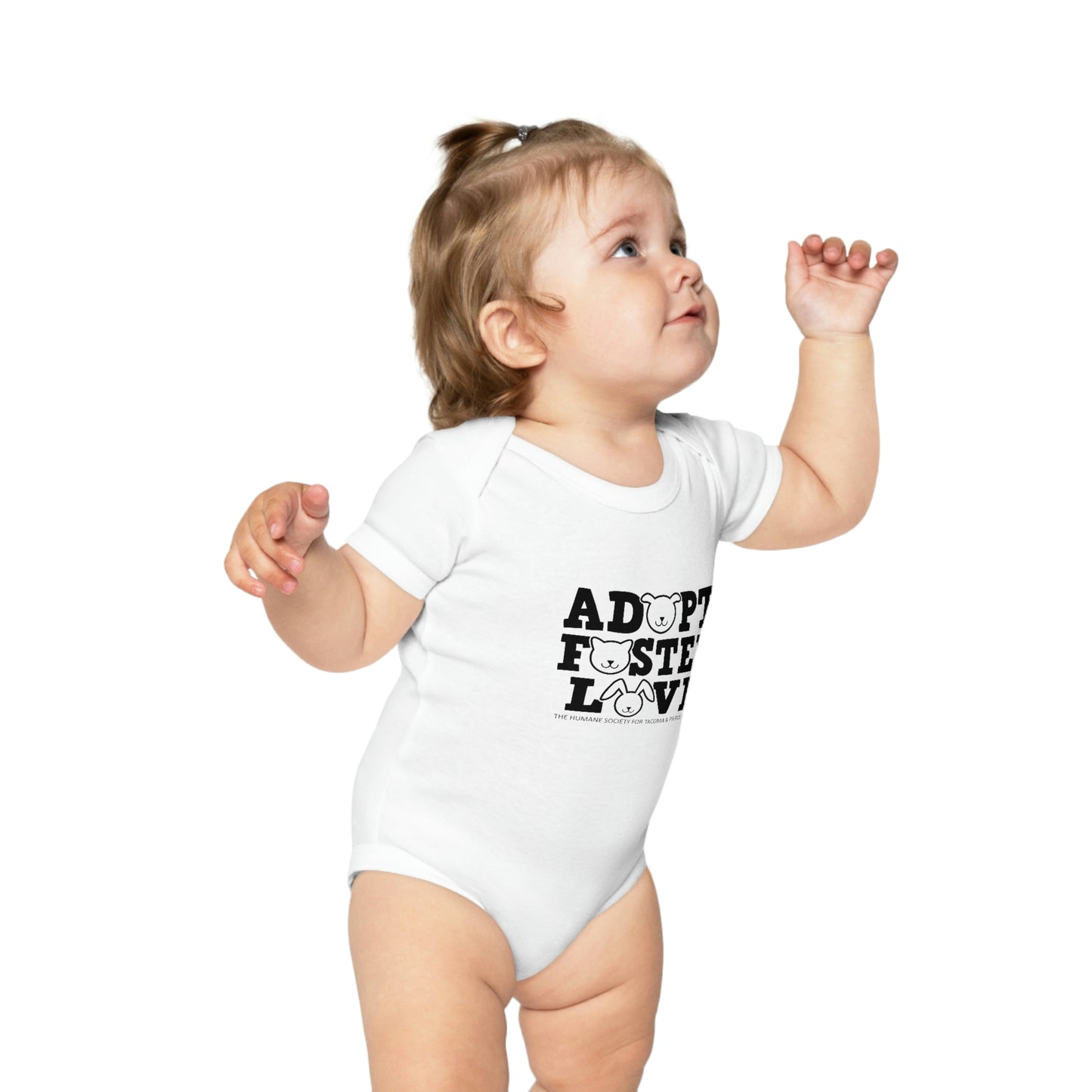 Adopt, Foster, Love Baby Bodysuit